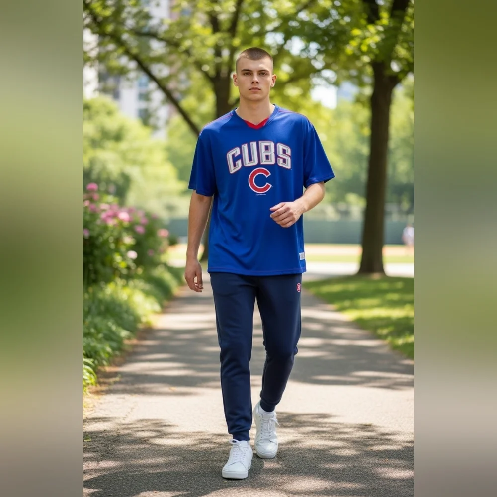 True Fan Men's Size 2XL Chicago Cubs Mlb Team Gear 2017 Dugout